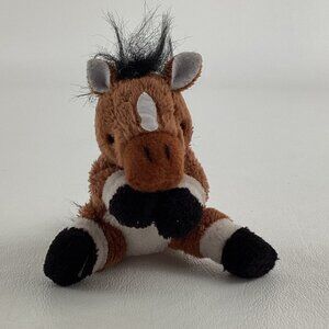 Whimzy Pets Horse Mini Plush Stuffed Animal 2.5" Pony Hugger Hand 2010 Blip Toys